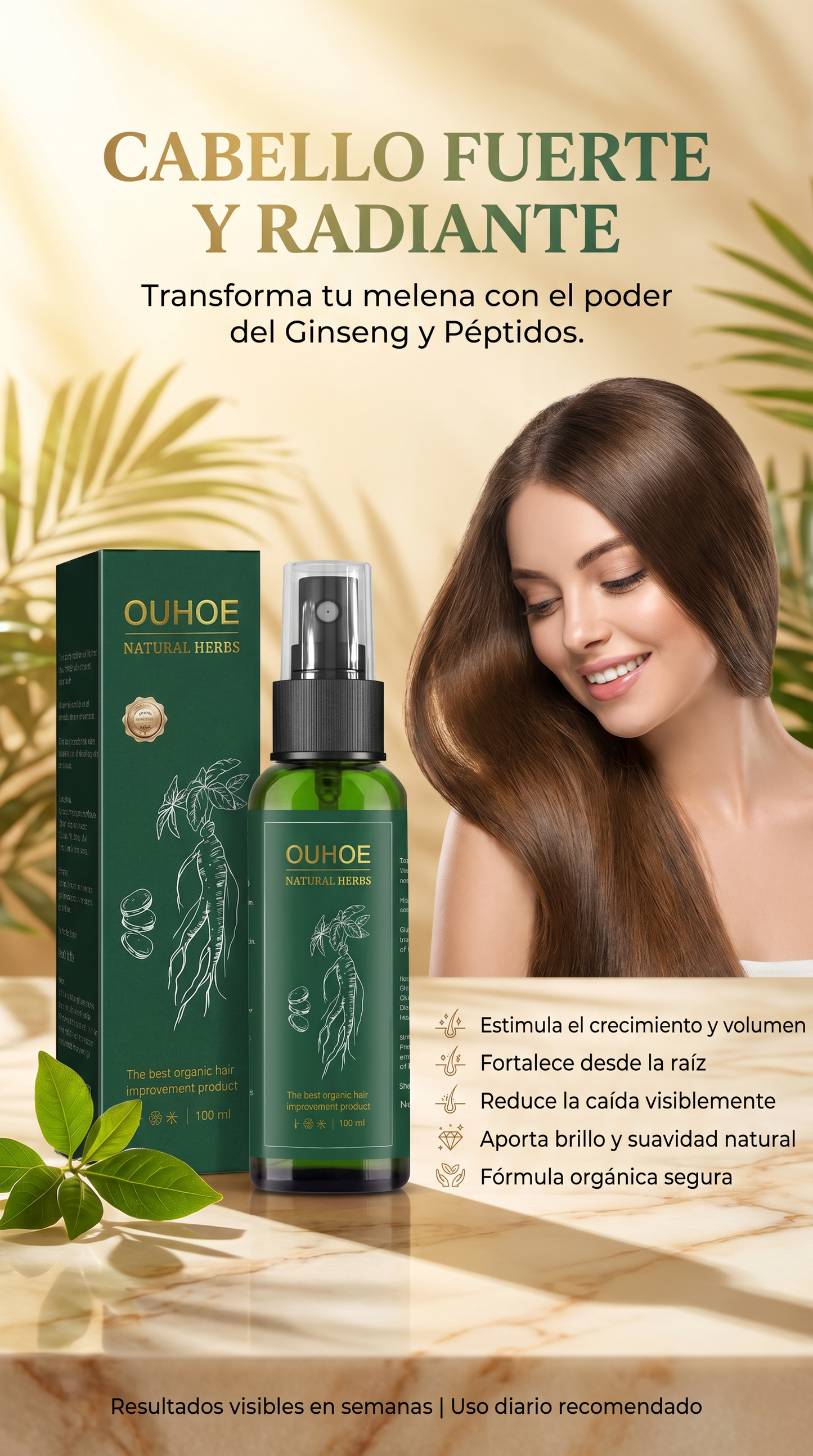 Ouhoe Tonico Crecimiento Capilar- OFERTA UNICA COMPRA 1 LLEVA 2! OFERTA VALIDA SOLO POR HOY