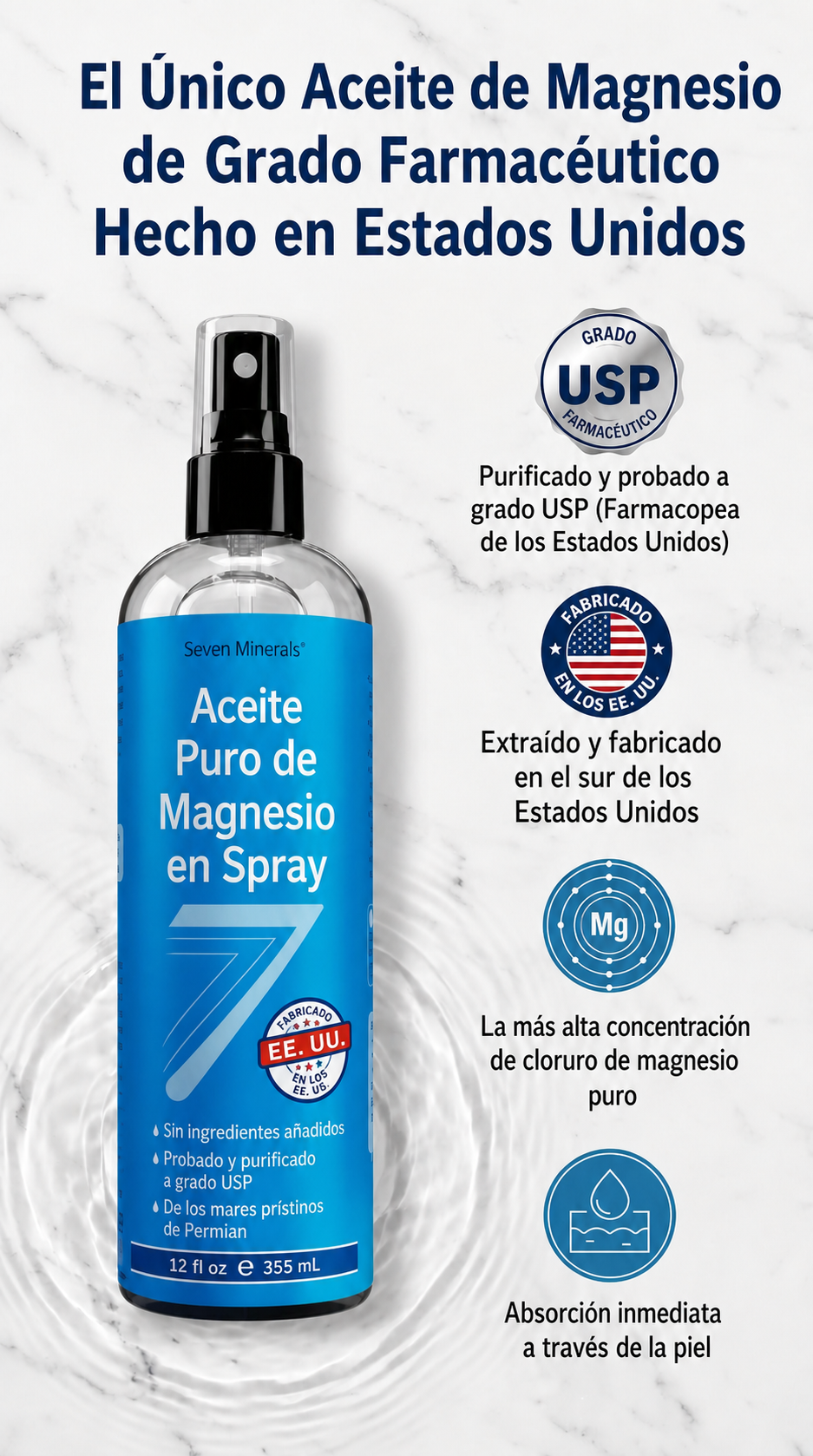 Spray Magnesio- 2X1 OFERTA ESPECIAL SOLO POR HOY!