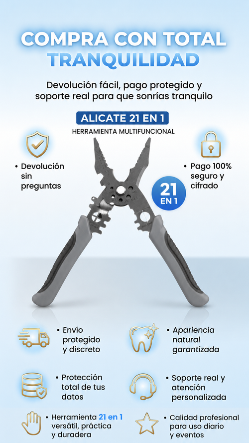 Alicate !21 FUNCIONES ADICIONALES!- !OFERTA VALIDA SOLO POR HOY! 2X1