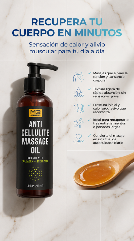 M3 Naturals OIL MASSAGE +OBSEQUIO GRATIS- !OFERTA VALIDA SOLO HOY!