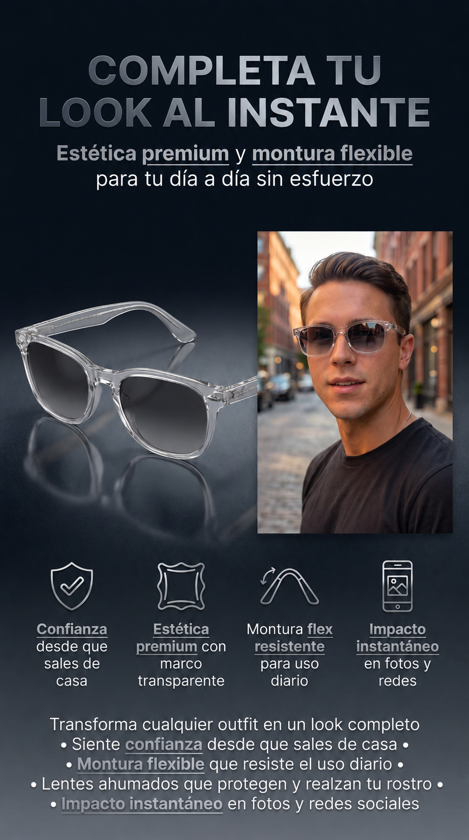 Gafas RAYBAN Wayfarer  + ESTUCHE Y PAÑO - OFERTA ESPECIAL SOLO POR HOY!