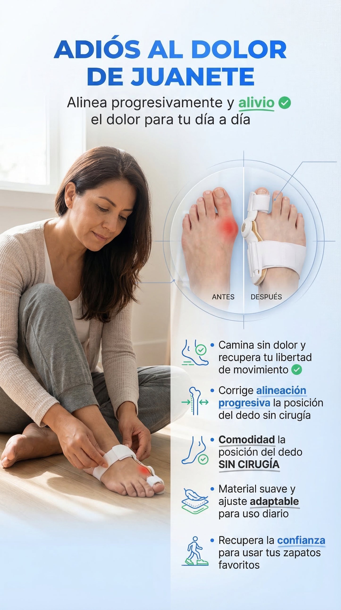 Corrector Hallux Hulluz -SUPER OFERTA COMPRA AHORA Y RECIBE 3!