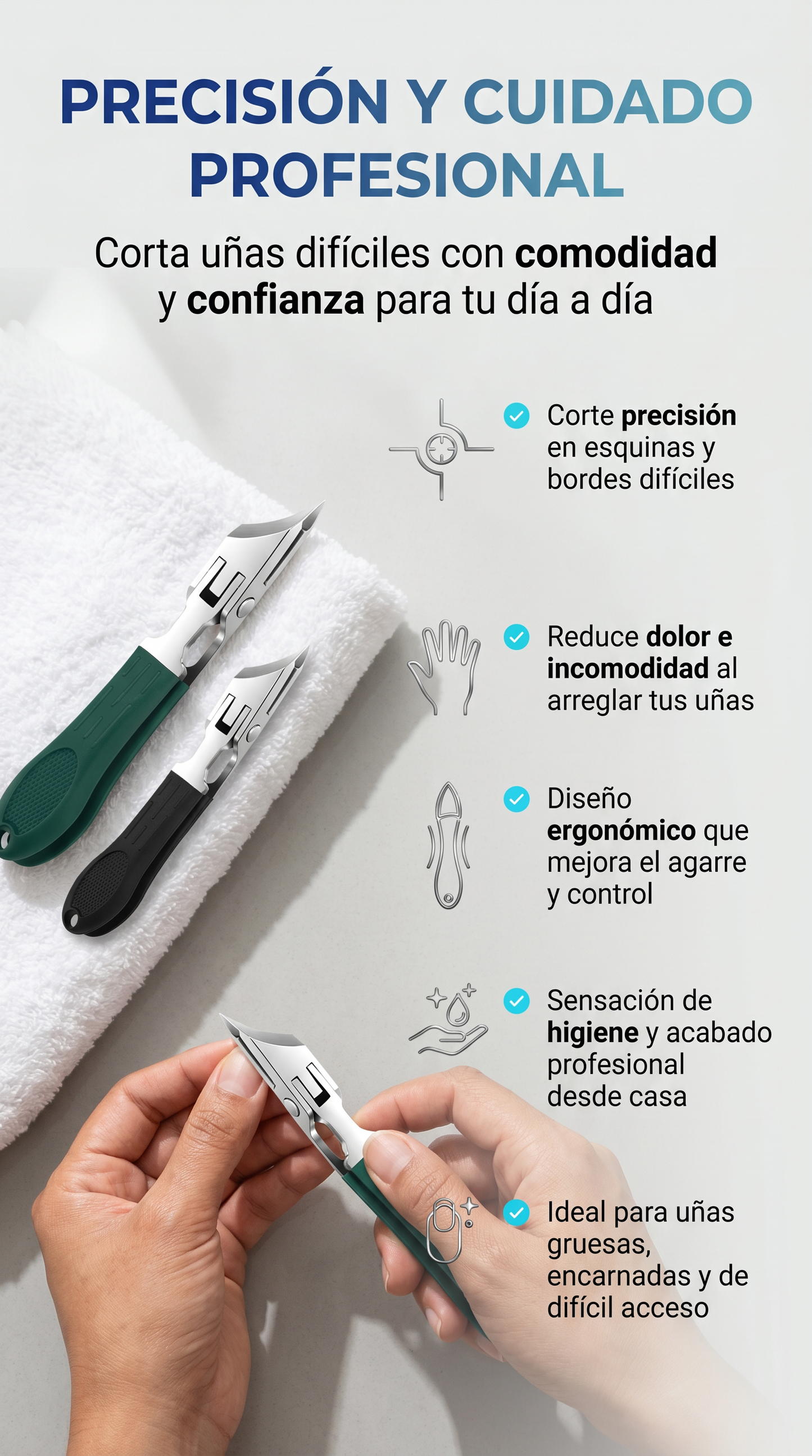 Cortauñas esquina-!PRECIO ESPECIAL 2X1 SOLO POR HOY+ESTUCHE SOLIDO GRATIS!