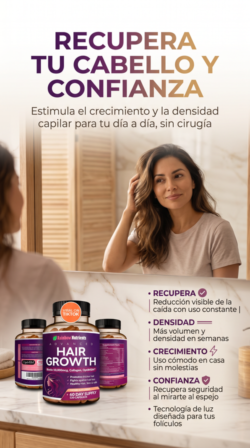Hair Growth Advanced Cap- !LLEVA 2X1 SOLO POR HOY! + OBSEQUIO GRATIS!!
